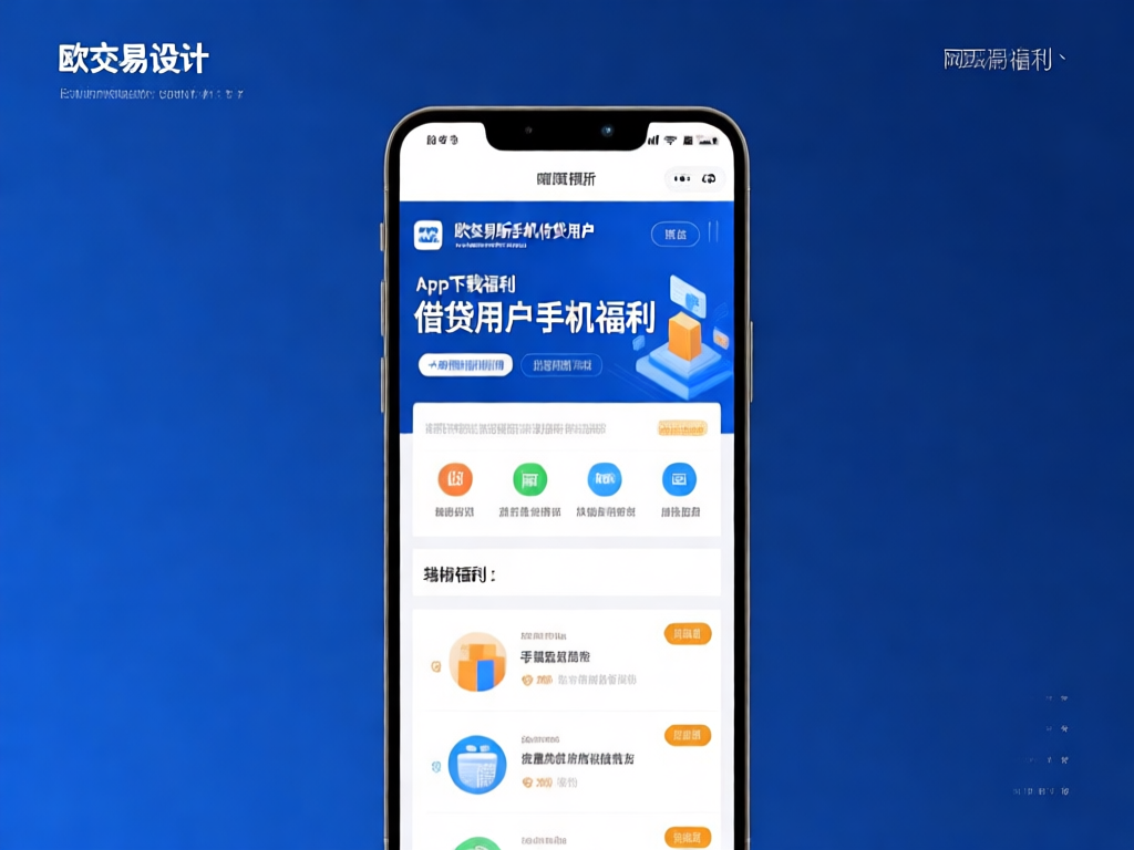 欧交易所手机APP界面展示 - 借贷用户专属福利